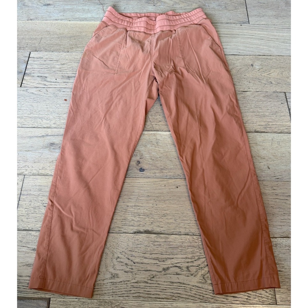 Backcountry Hiking Pants Large Orange Excellent Cordura Stretch Outdoor (1845)